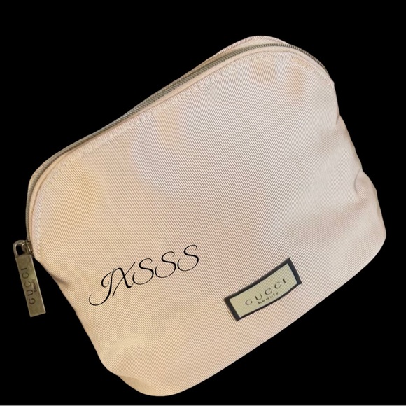 Light Pink Gucci Beauty (Floral-Detailed) Cosmetic-Makeup Bag - Picture 3 of 16